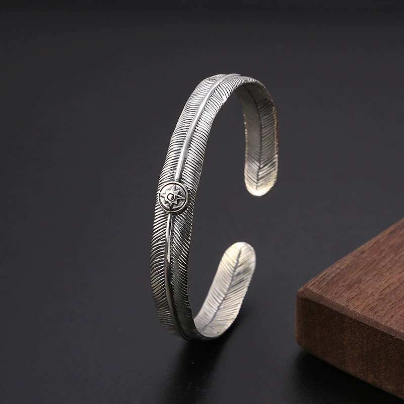 Retro accessory, small trend bracelet solar-powered, wholesale, silver 925 sample