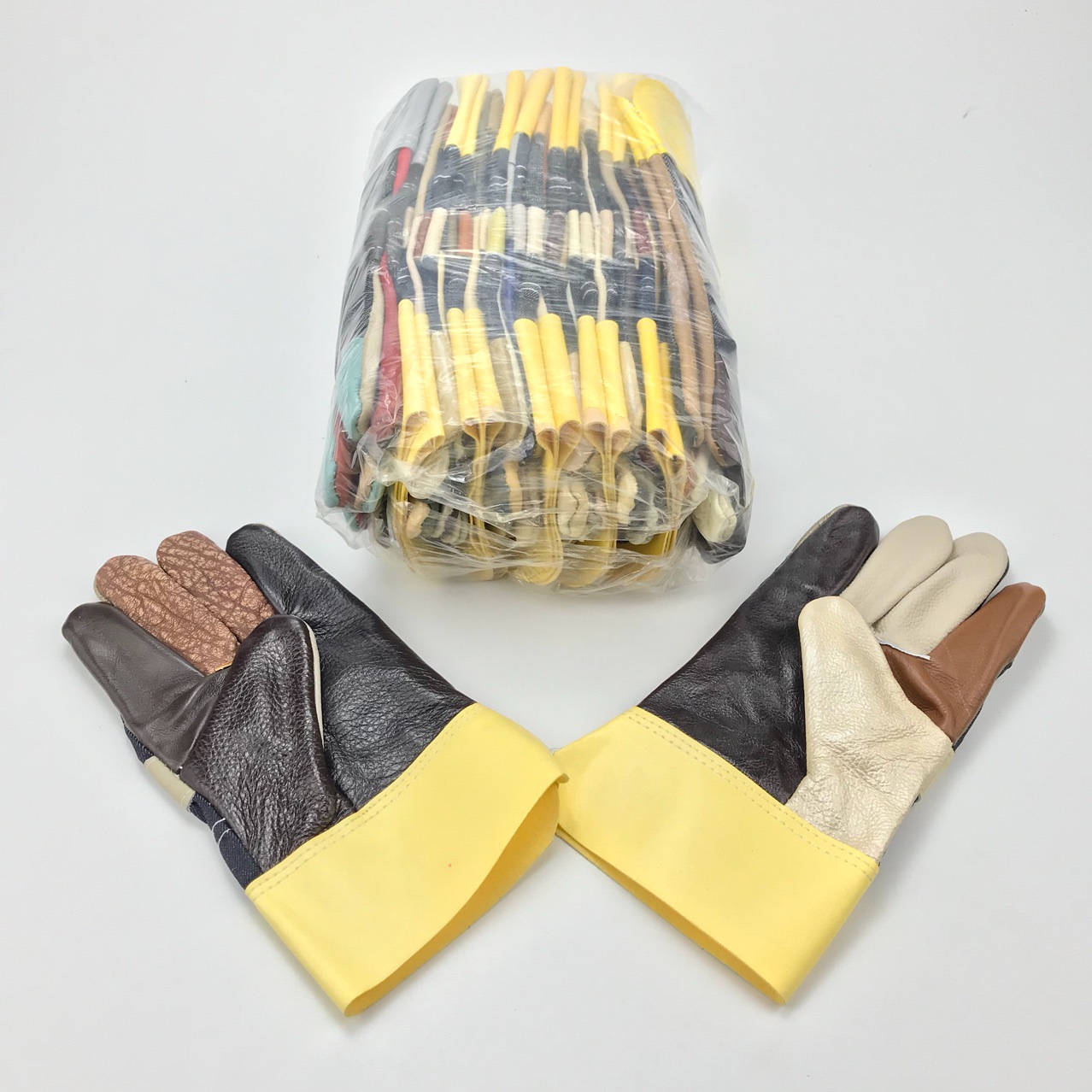 批发 杂色花皮电焊烧焊手套 耐磨焊工手套 电镀用劳保皮手套