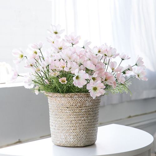 6 heads of artificial flowers, Persian chrysanthemum, cosmos, baby's breath and chrysanthemum silk flower dry flower fake flower decoration wedding celebration factory wholesale 