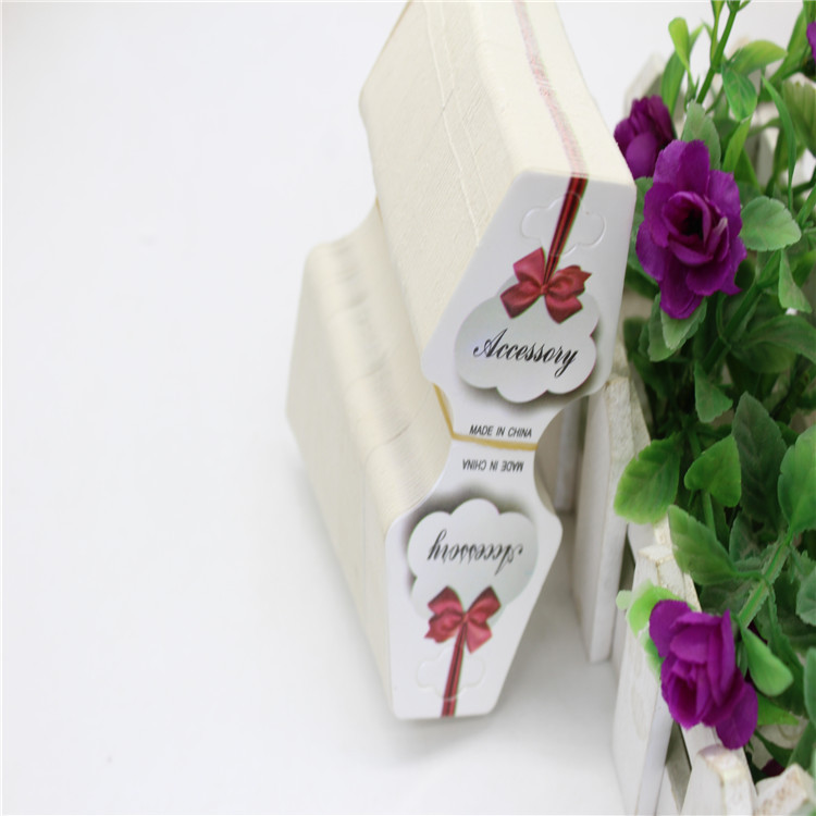 儿童发饰英文蝴蝶结头饰卡片发夹发圈饰品包装材料手工diy配件