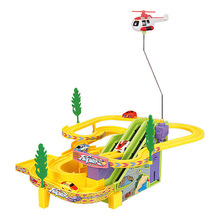 供應SM032472軌道車 卡通賽車電動軌道玩具 兒童啟智電動軌道車