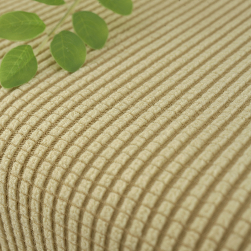 격자 무늬 베이지 소파 장갑