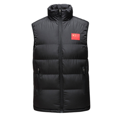 national flag motion Cotton vest men and women winter A martial art Taekwondo train coat Sports Sleeveless Down waistcoat