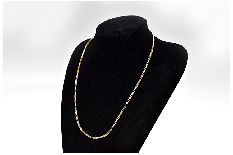 Minimalist Box Chain Necklace For Men And Women Elegant Accessory_voghion.com