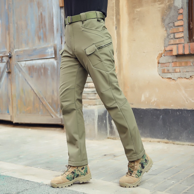 Man's clothing Archon Outdoor sharkskin soft shell pants Tactical Army Leggs Assault pants Waterproof warm men's camouflage_viptrois.com