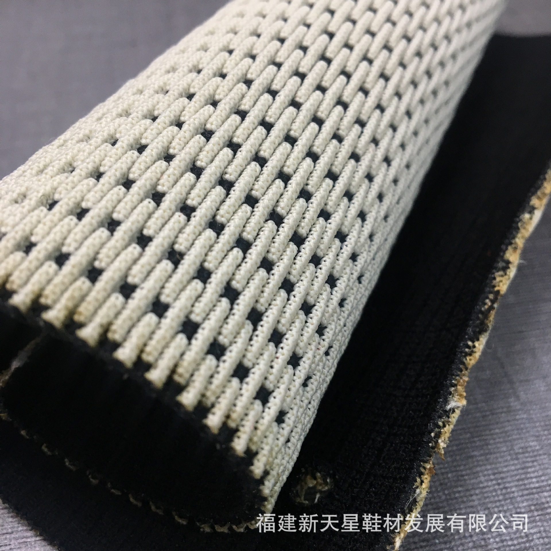 FX5020 弹力飞织布 3D花型 热熔丝飞织布 专业鞋材网布