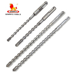 Powerful Lion Round Handle Electric Hammer Drill Bit with Two Pits and Two Grooves, Concrete Square Shank Impact Drill Bit for Stone Mining, Wall Penetration, Construction Use