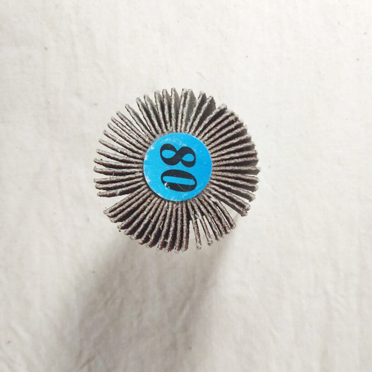 百叶轮磨头带柄叶轮砂布轮 砂纸带柄页轮抛光轮32mm电磨配件批发