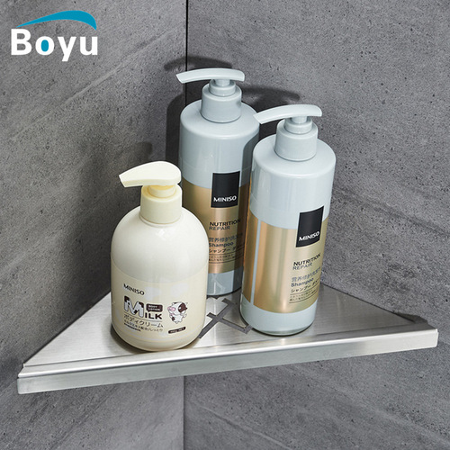 304 stainless steel bathroom tripod bathroom shower gel storage rack shower room corner basket kitchen storage rack