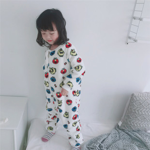 Демисезонная детская двусторонная пижама, фланелевый детский мультяшный удерживающий тепло спальный мешок, 2020