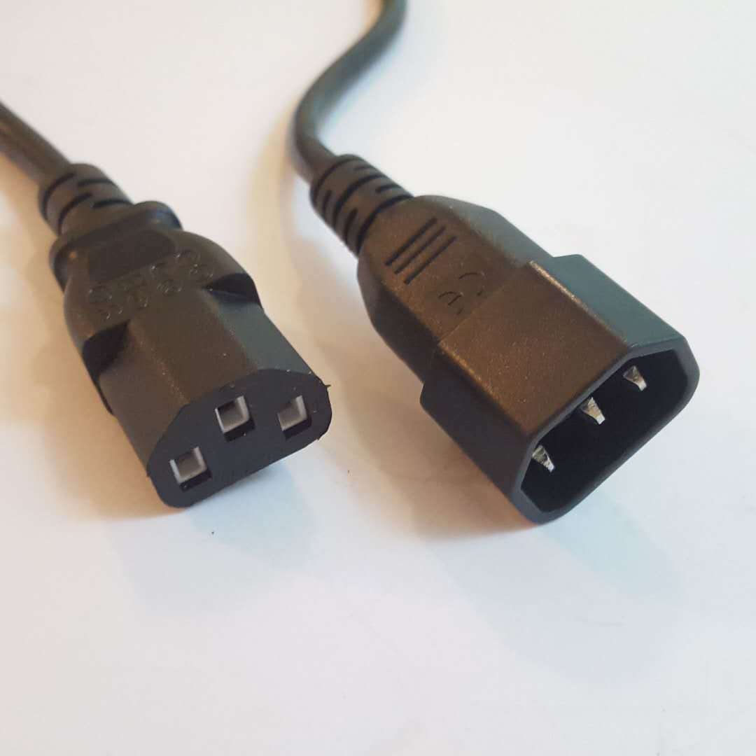 10a品字尾对接线 公母插电源线全铜1.0平方1.5米延长适配器对接线