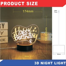 ⁆3DСҹ Happy Birthday ҕXw̨USB ɁD