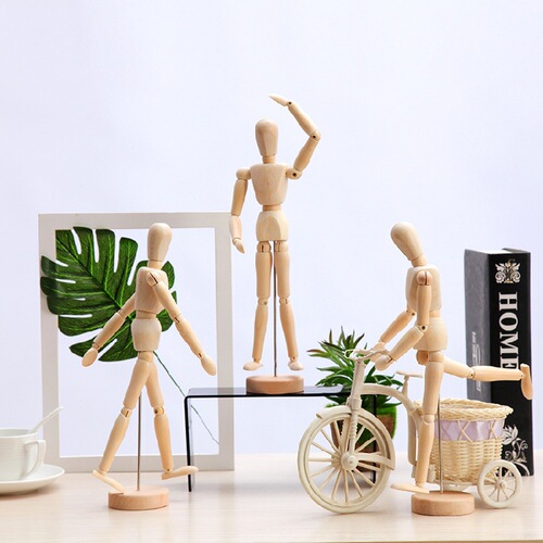 Puppet figure wooden hand model wooden joint model doll sketch model decoration