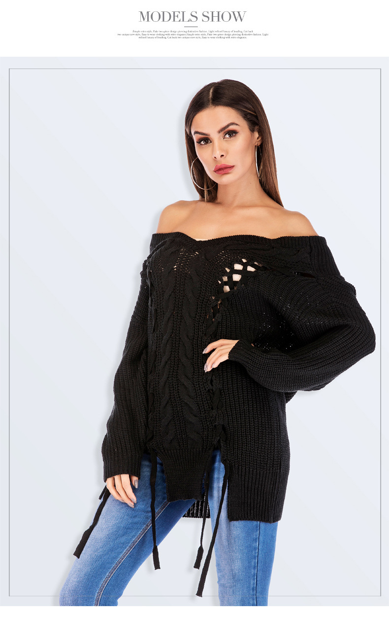  plus size fashion knitt sweater NSYH7456