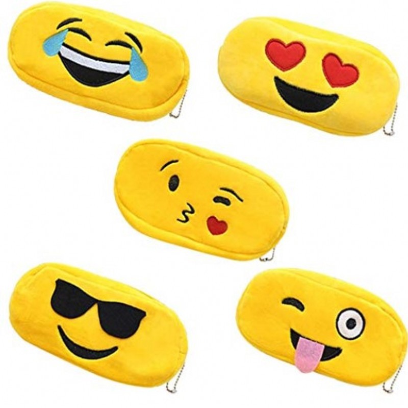 皮卡丘毛绒布艺笔袋创意卡通表情学生文具盒学习奖品女士化妆包包