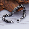 Retro trend accessory stainless steel, protective amulet, bracelet, wholesale, suitable for import