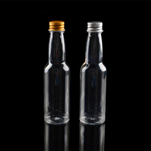 现货供应GS324 100ml高140mm塑料酒瓶汽水瓶颗粒糖果瓶啤酒瓶形状
