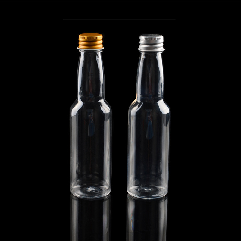 现货供应GS324 100ml高140mm塑料酒瓶汽水瓶颗粒糖果瓶啤酒瓶形状