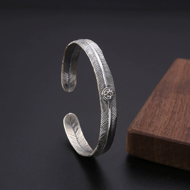 Retro accessory, small trend bracelet solar-powered, wholesale, silver 925 sample