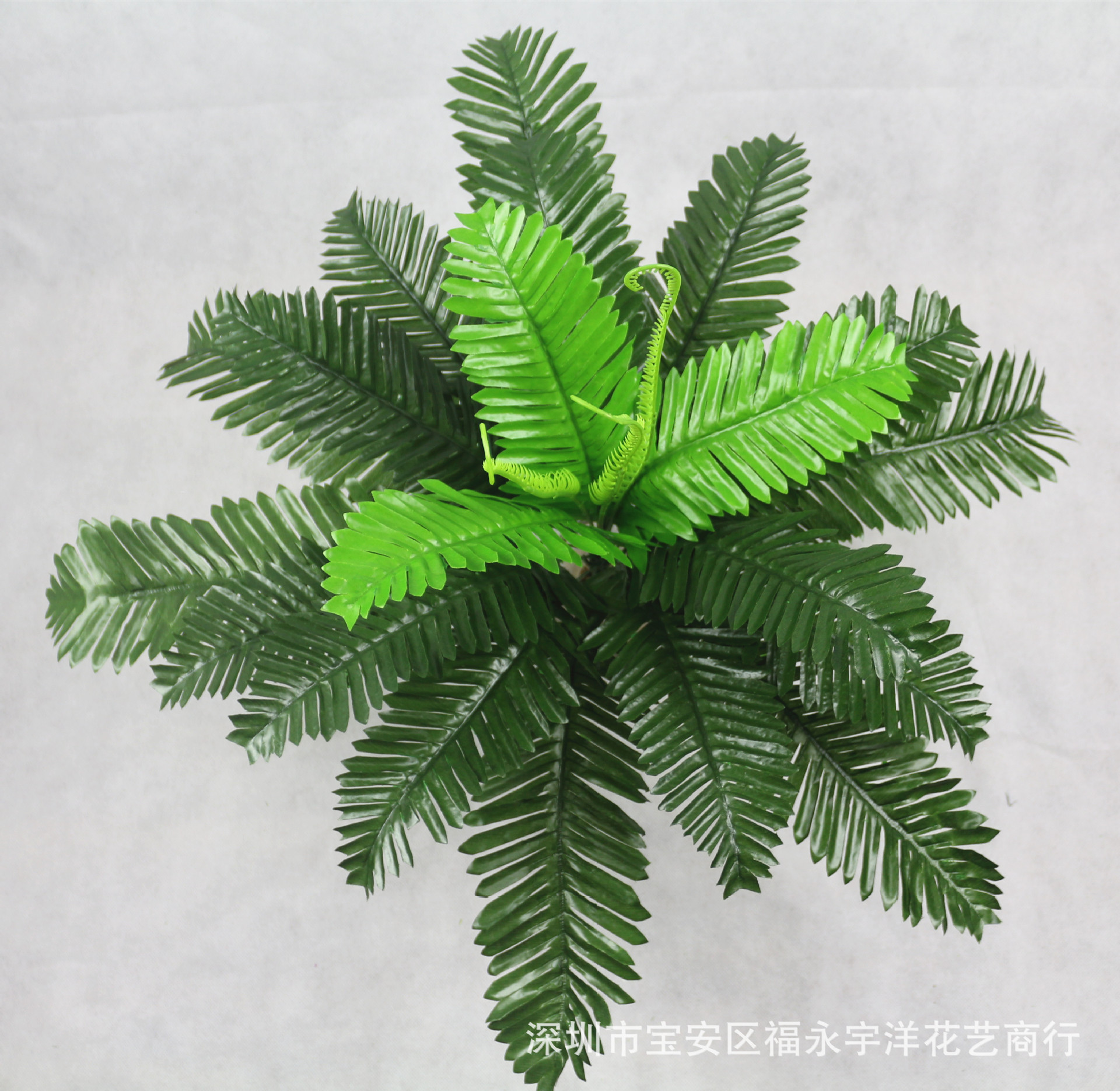 现货24头铁树叶仿真植物插花植物墙厥叶绿植盆景植物把束插花