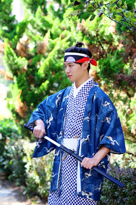 日本和服正装男 武士和服套装 羽织和服