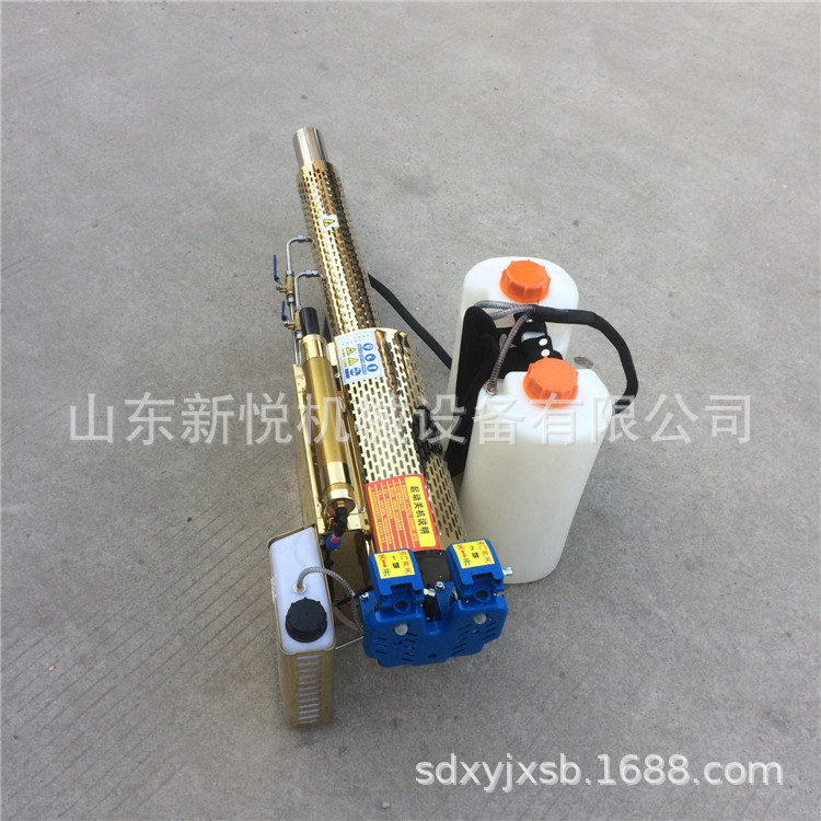 一键启动弥雾机 小型背负式打药烟雾机 双管汽油脉冲式弥雾机