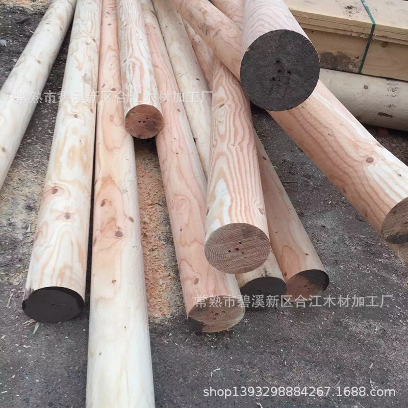 厂家直销花旗松 美国花旗松板材 花旗松木方 托盘料 圆柱