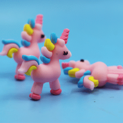 廠家直銷 可愛 小清晰  立體PVC軟膠 卡通彩紅馬筆套 筆配件