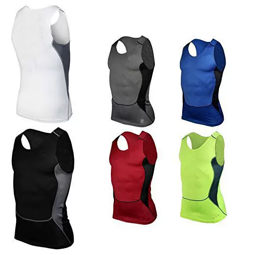 New Style Men's Tight Vest Sports Fitness Basketball Vest Sweat-Wicking Quick-Drying Men's Vest