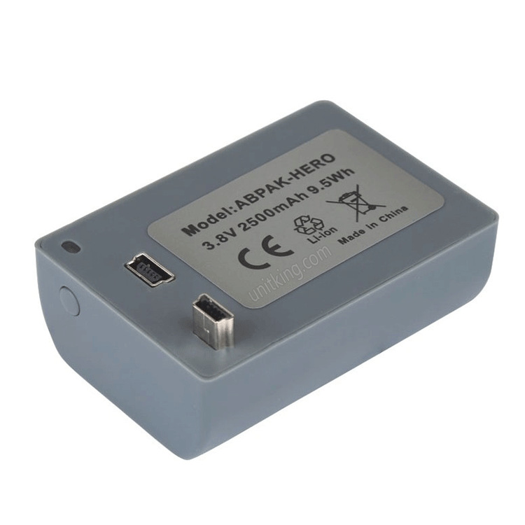 for ABPAK-HERO-1 2500mAh Replacement Battery Pack for Gopro