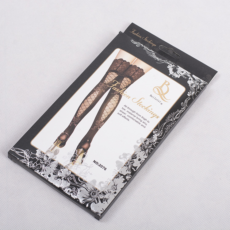 AliExpress sexy medias pierna-forma alta medias jacquard rombo ancho de encaje de silicona antideslizante medias para las mujeres