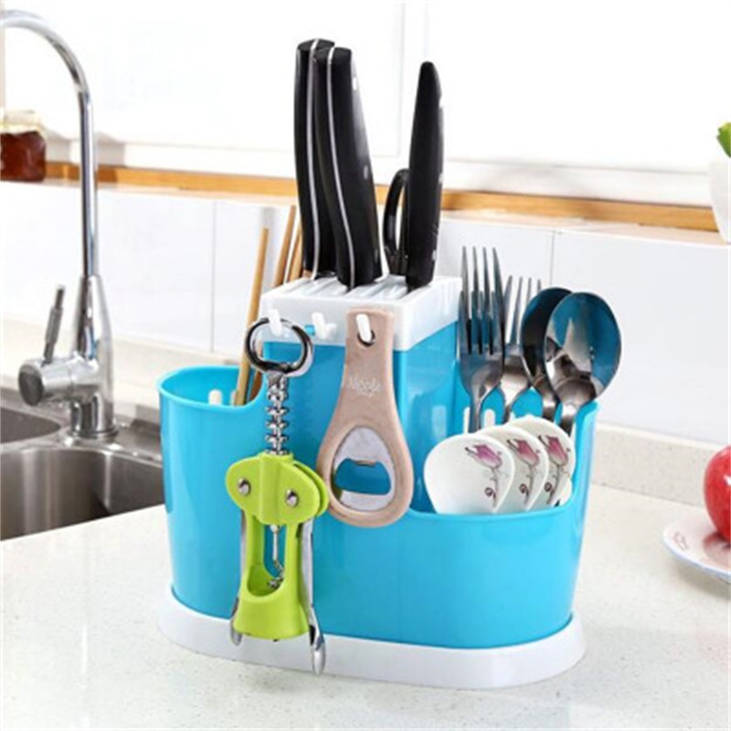 kitchen multi-function Leachate Chopsticks cage Plastic chopsticks box Hanging type tableware tool Chopsticks cage wholesale