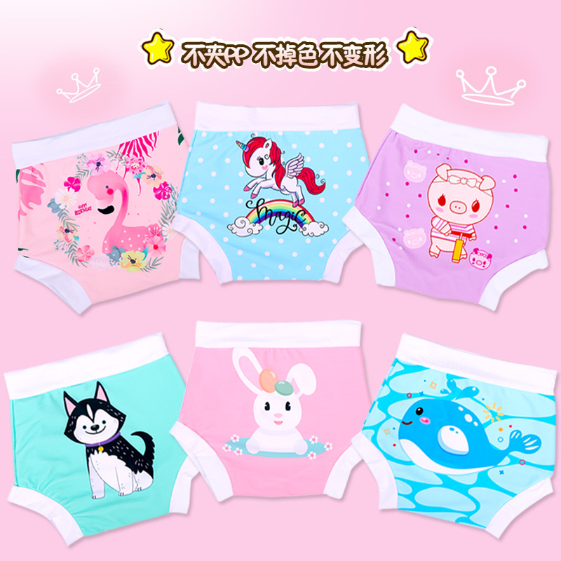 children Diaper Cartoon Infants men and women baby lovely swimming trunks baby Swimming Leak proof Diaper 0-3 year