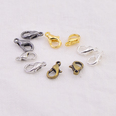 Manufacturer supplies shrimp buckle, 10mm alloy lobster buckle, necklace bracelet buckle, rope buckle, metal buckle, mobile phone accessories