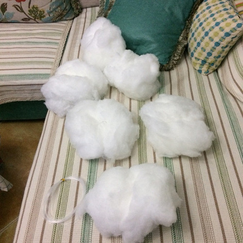 Cotton clouds decoration wedding cloud props known as pendants window shopping mall hangings colorful cotton road leading to white clouds