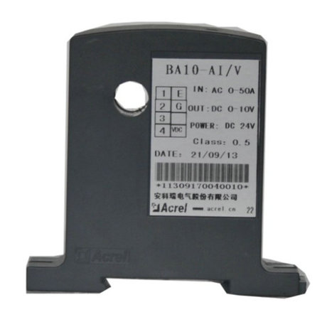 安科瑞 穿孔式电流变送器BA10-AI/I输出DC4-20mA