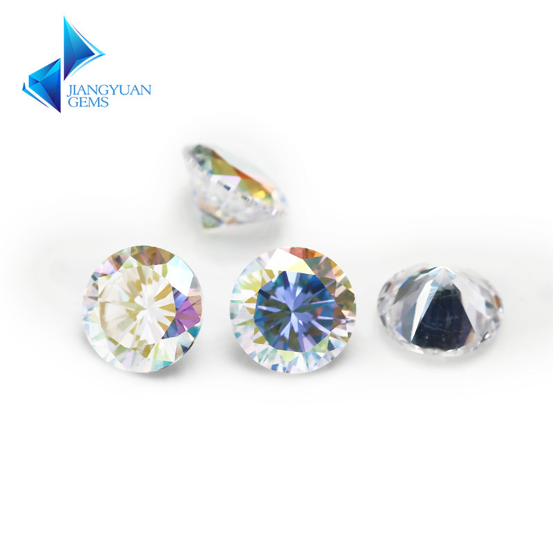 镀AB彩 立方氧化锆 高品质镀AB锆石 裸石批发 镀彩定制