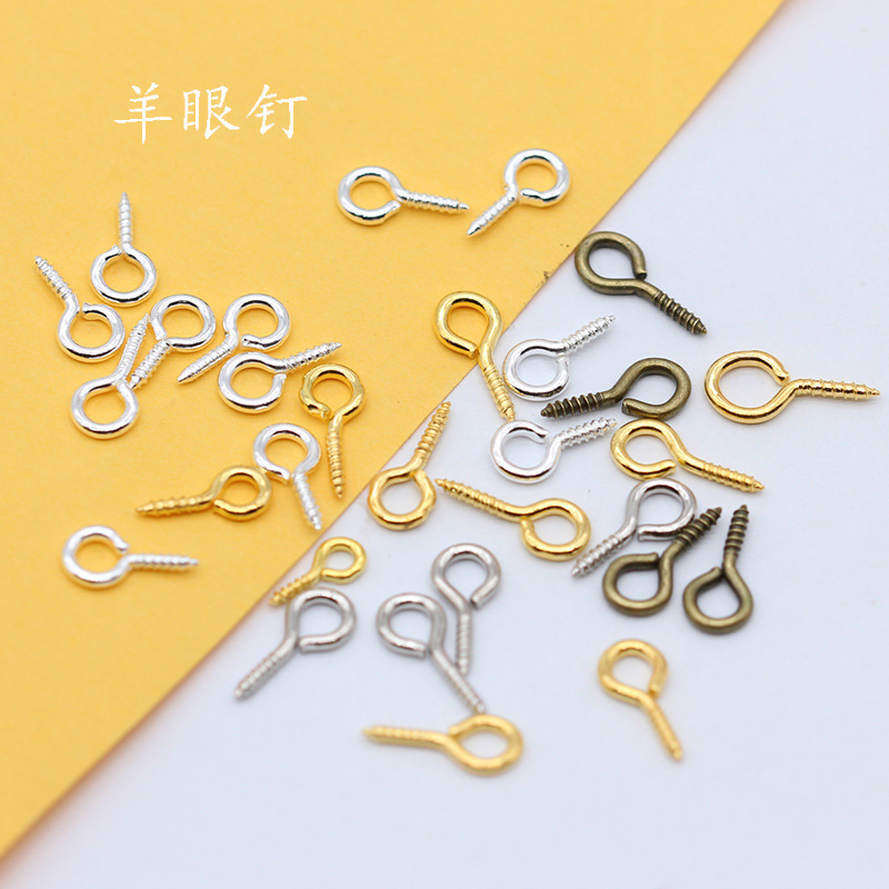 Self-tapping hook ring hanging screw needle sheep eye screw small hanging needle screw pendant material 200 Self-tapping hook ring hanging screw needle sheep eye screw small hanging needle screw pendant material 200