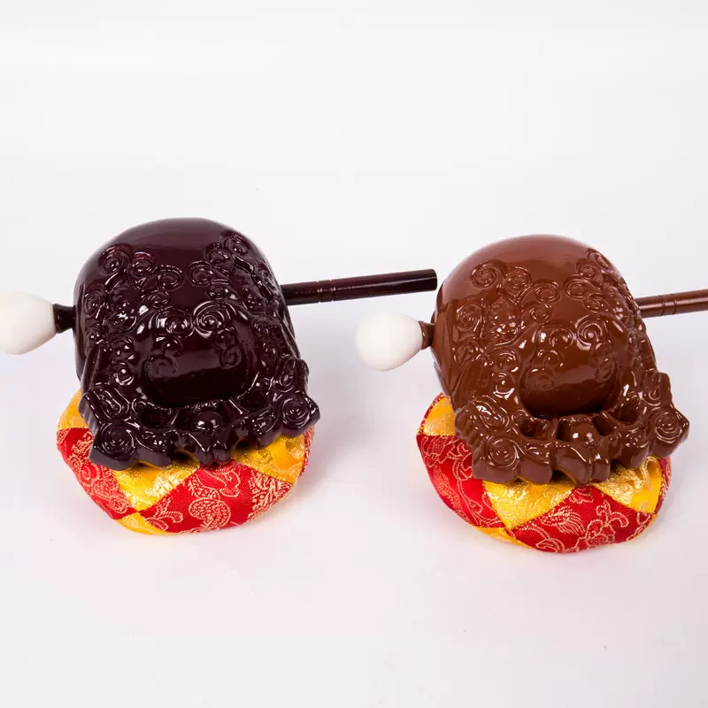 慧音 4寸木鱼精雕樟木 厂家批发 龙雕木鱼现货