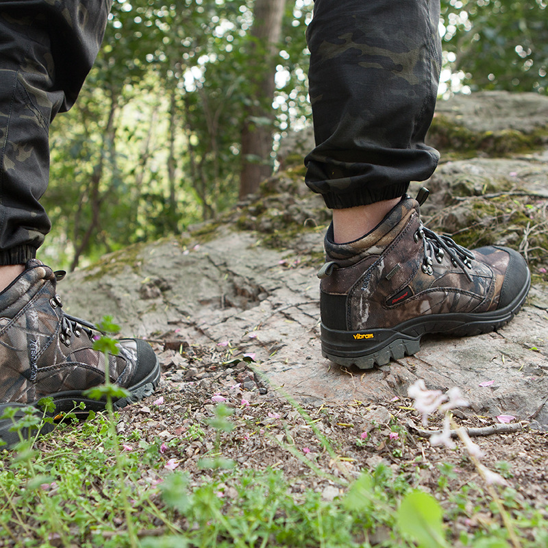 Diren camouflage to help 6 -inch hunting non -slip, abrasion -resistant rubber V base waterproof camouflage hunting shoes to support a generation 3