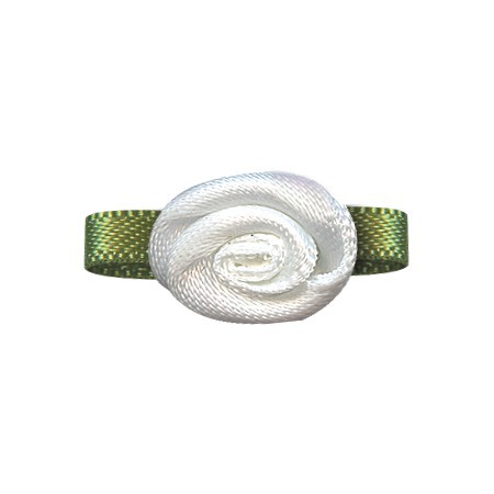Accesorios de flores de Yao Ming DIY accesorios para el cabello hechos a mano hoja de una palabra 4 puntos revés flor ropa interior Decoración Accesorios cinta pequeña flor