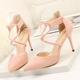 289-12 European and American Summer 2019 New Cross-strap Sexy High-heeled Women's Sandals and Single Shoes Wholesale