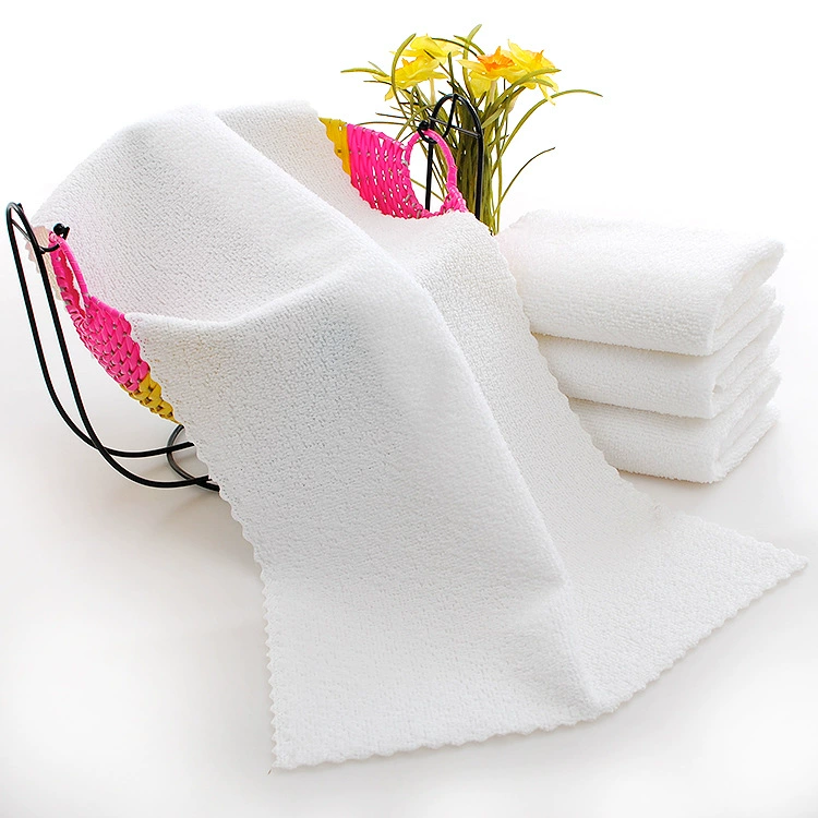 Одноразовое белое полотенце оптом сауна ванна для ног микрофибра основы Вязание белое полотенце Косметическая ванна для ног Пропаривание пота