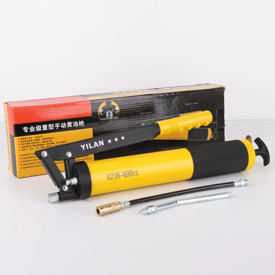 Прямые продажи с фабрики одностержневой 600CC ручной шприц для смазки высокого давления большой емкости трудосберегающий шприц для смазки оптом