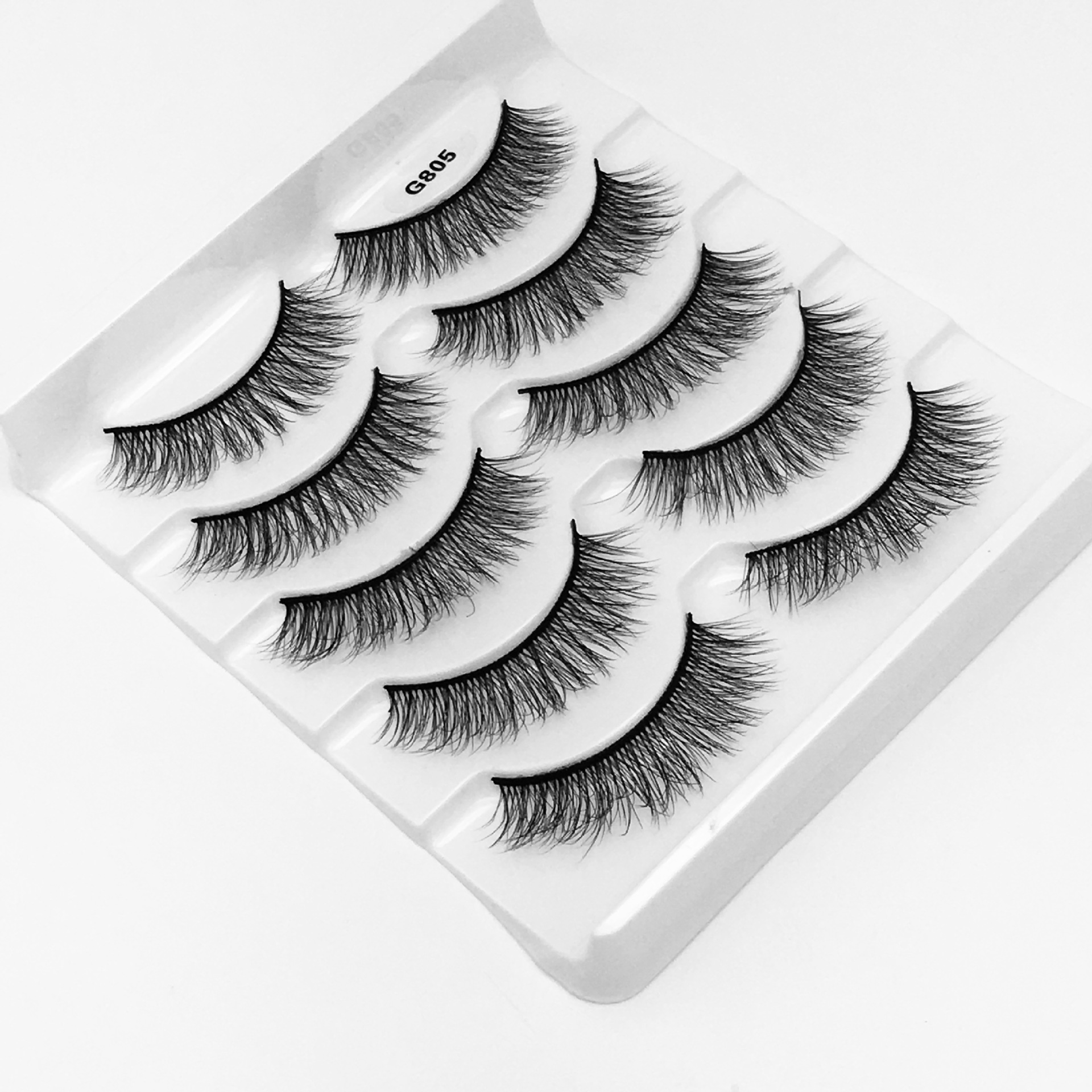 Fashion Mink Hair 5 Pairs Thick Natural Nude Makeup False Eyelashes display picture 12