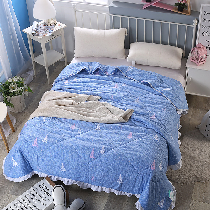 Home textiles fashion lace Washed cotton Cool in summer activity printing new pattern summer quilt Manufactor wholesale