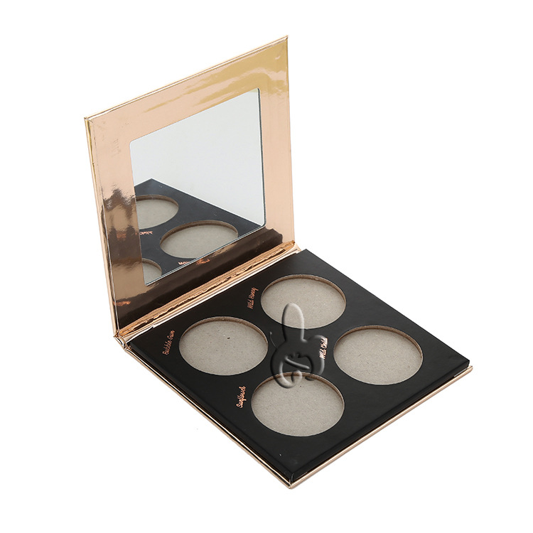 方形纸质翻盖+玻璃镜眼影盒化妆品盒彩妆盒颜色尺寸可定制