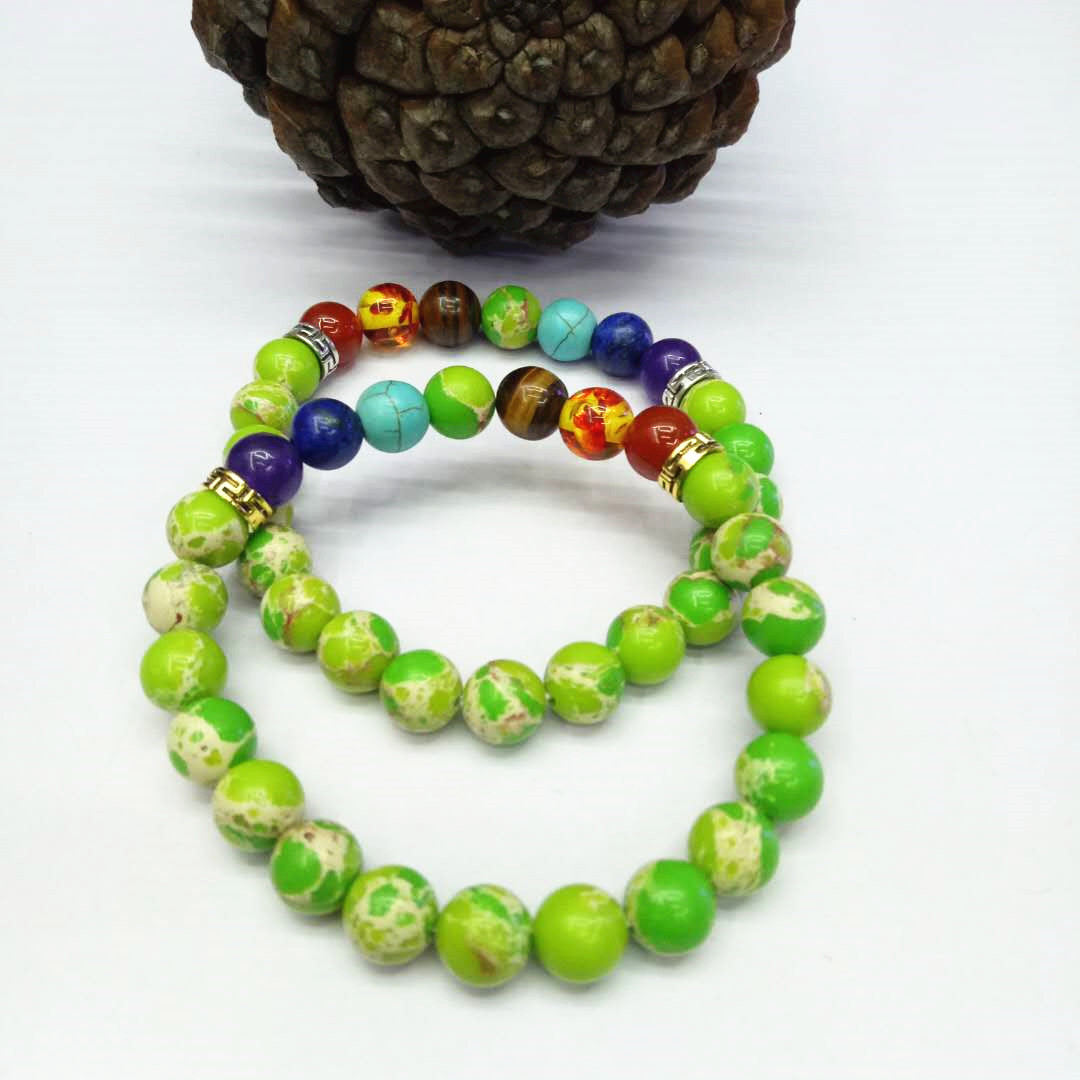 Factory direct sales of Seven Chakra King Stone Bracelet, yoga energy bracelet, Natural stone combination bracelet, a bestseller in Europe and America detail image 6