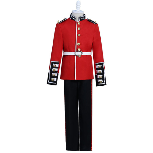 men's jazz dance suit blazers Children Royal Guard stage show soldiers perform on June 1 British guard of honor uniform Prince William