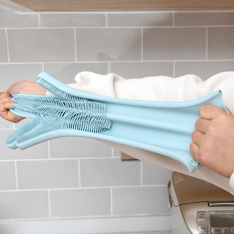 SP sauce硅胶洗碗手套神器厨房刷碗多功能清洁不伤手家务韩国女|ru